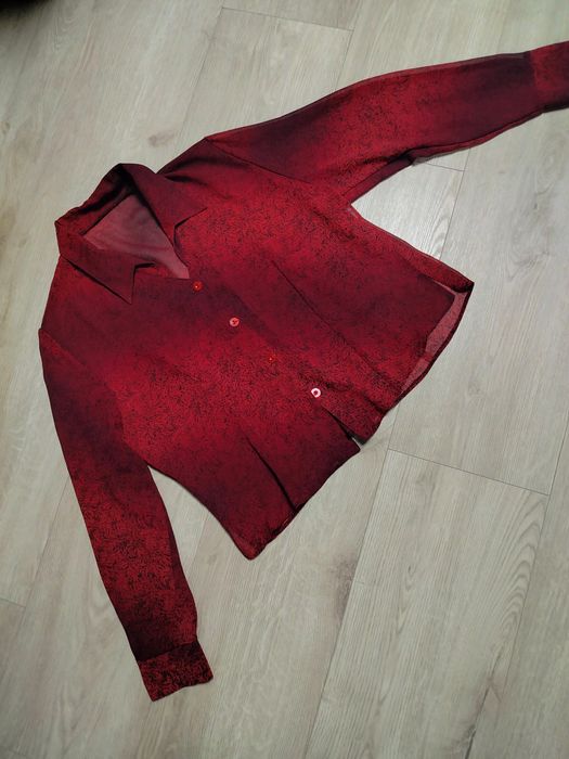 Koszula damska ciemno czerwona elegancka Wesley XL