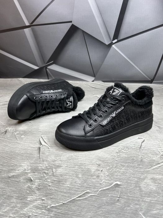 Зимние кроссовки -20° мех армани