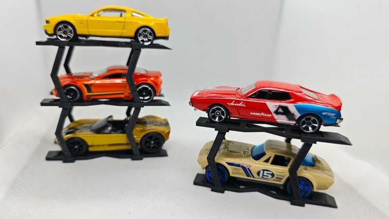 2X Expositor triplo carros 1/64 tipo elevador