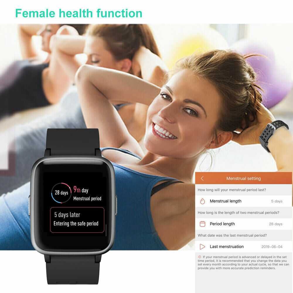 Yamay SW020 Smartwatch Tętno ciśnienie owulacja kroki dystans
IP68