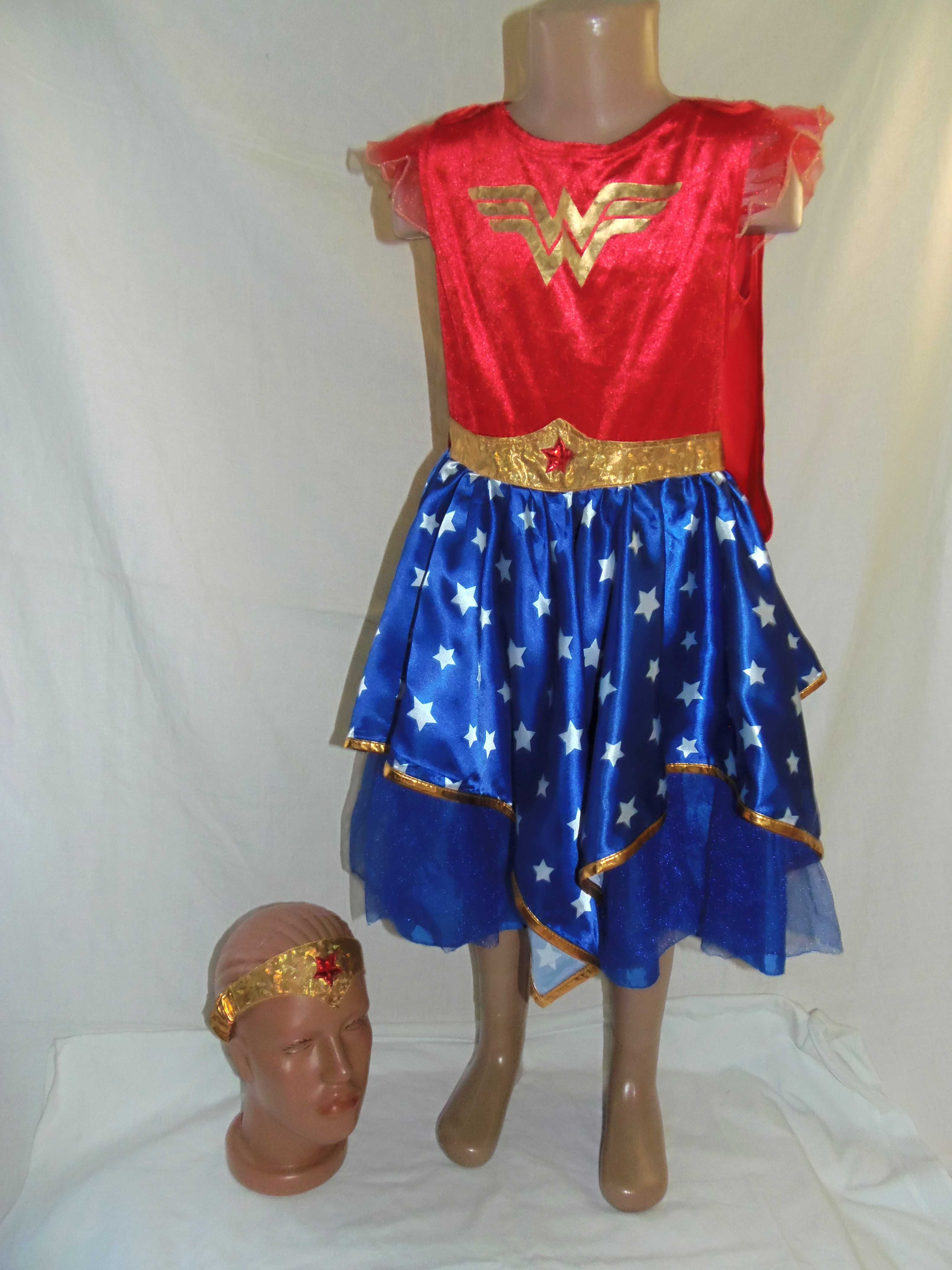 Карнавальное платье чудо-женщина на 9-10 лет
