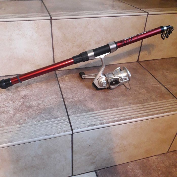 Wędka teleskopowa z kołowrotkiem