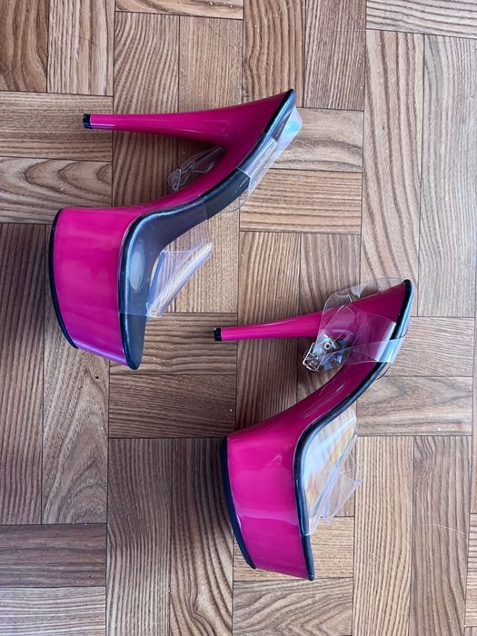 133/ Buty szpilki sandały 15 cm pole dance gogo OD RĘKI 39