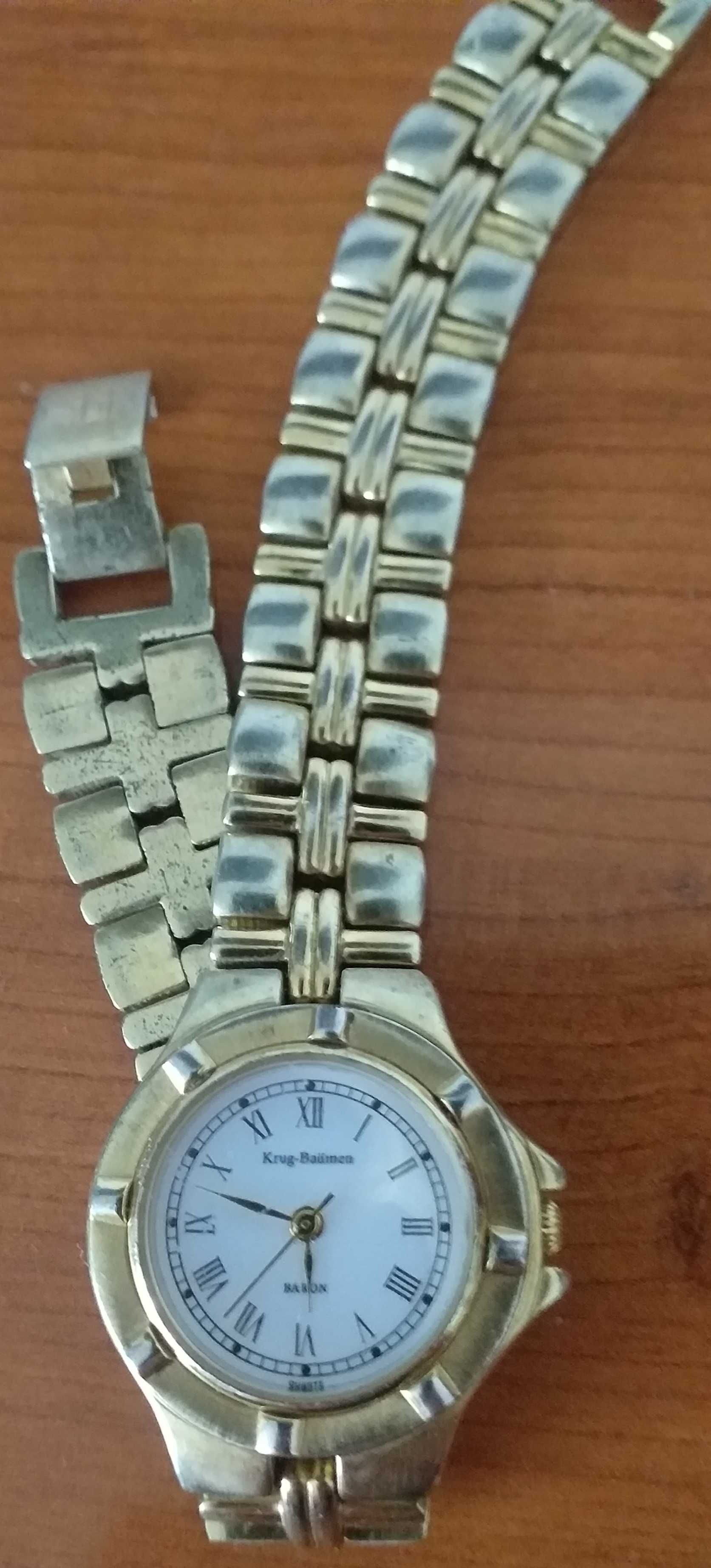 Złoty zegarek krug baumen 18 karatów damski