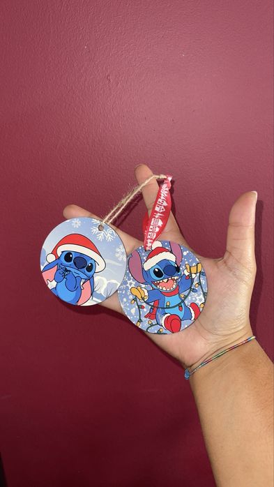 Bolas de Natal em MDF - PACK de 3