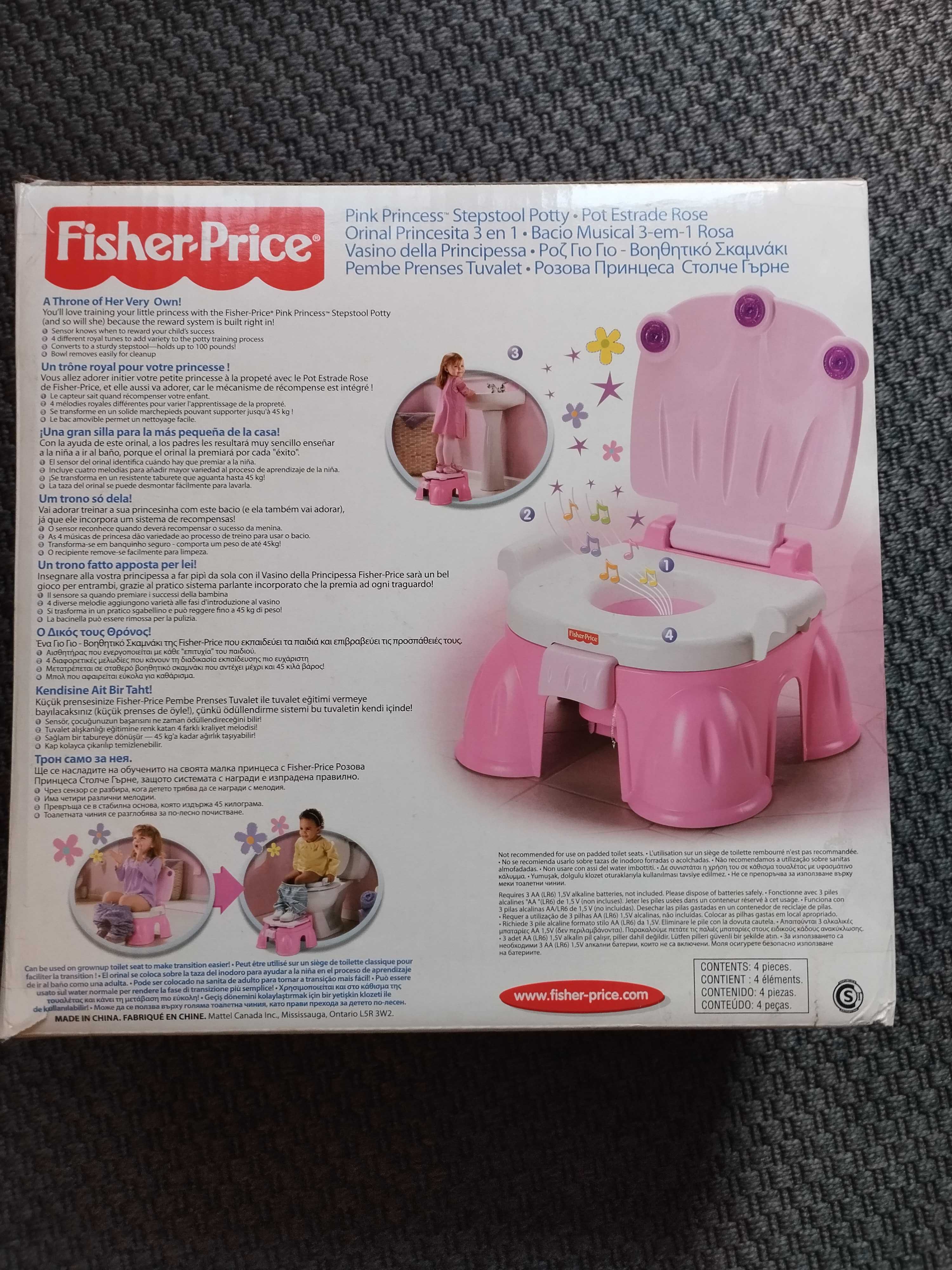 Troninho Rosa Menina Fisher Price – Musical, Banquinho Infantil