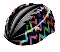 Kask B-Skin "M" Kidy Pro Zigzag 52-56Cm Czarny