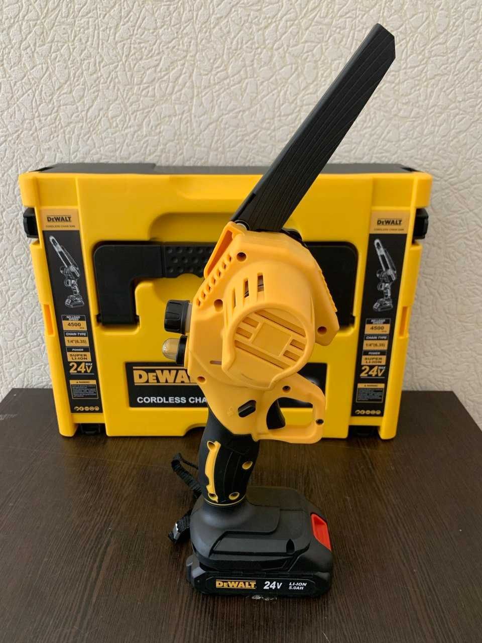 НОВИНКА! Акумуляторний набір 2 в 1 DeWalt 24 +Секатор. пилка 2  цепки