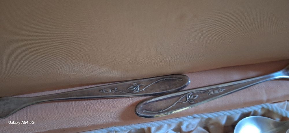 Komplet sztućców Hefra Eros srebrzenia 80