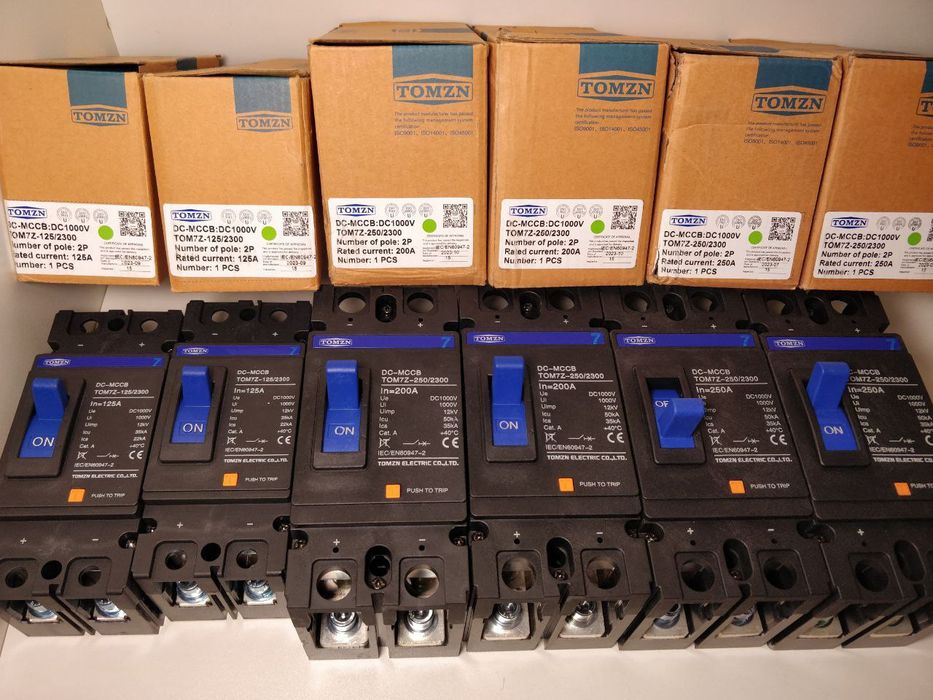 Автомат постійного струму 125-250А DC. TOMZN TOM7Z-250/2300. DC-MC