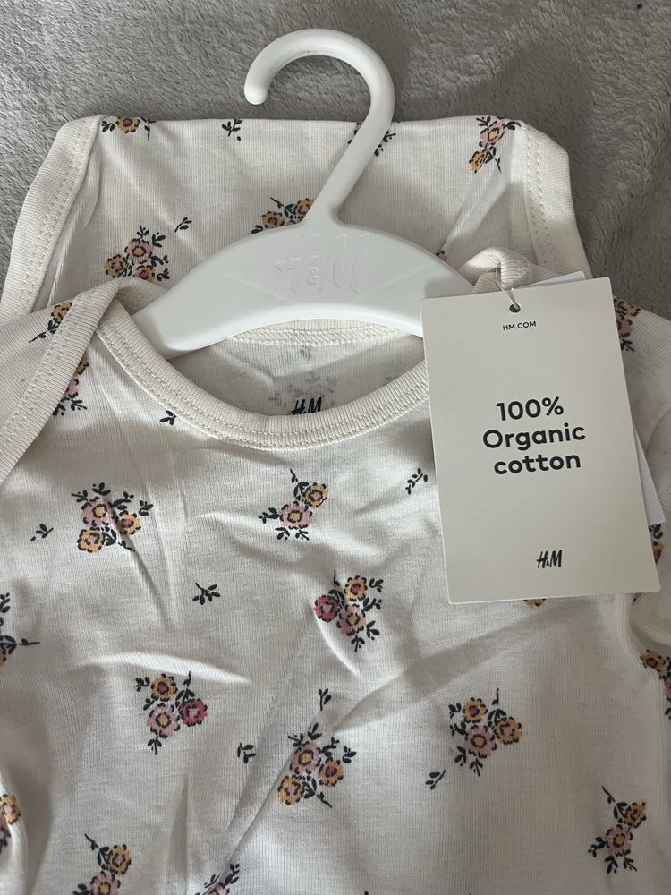 Śliczne body dziewczęce H&M 98 Nowe