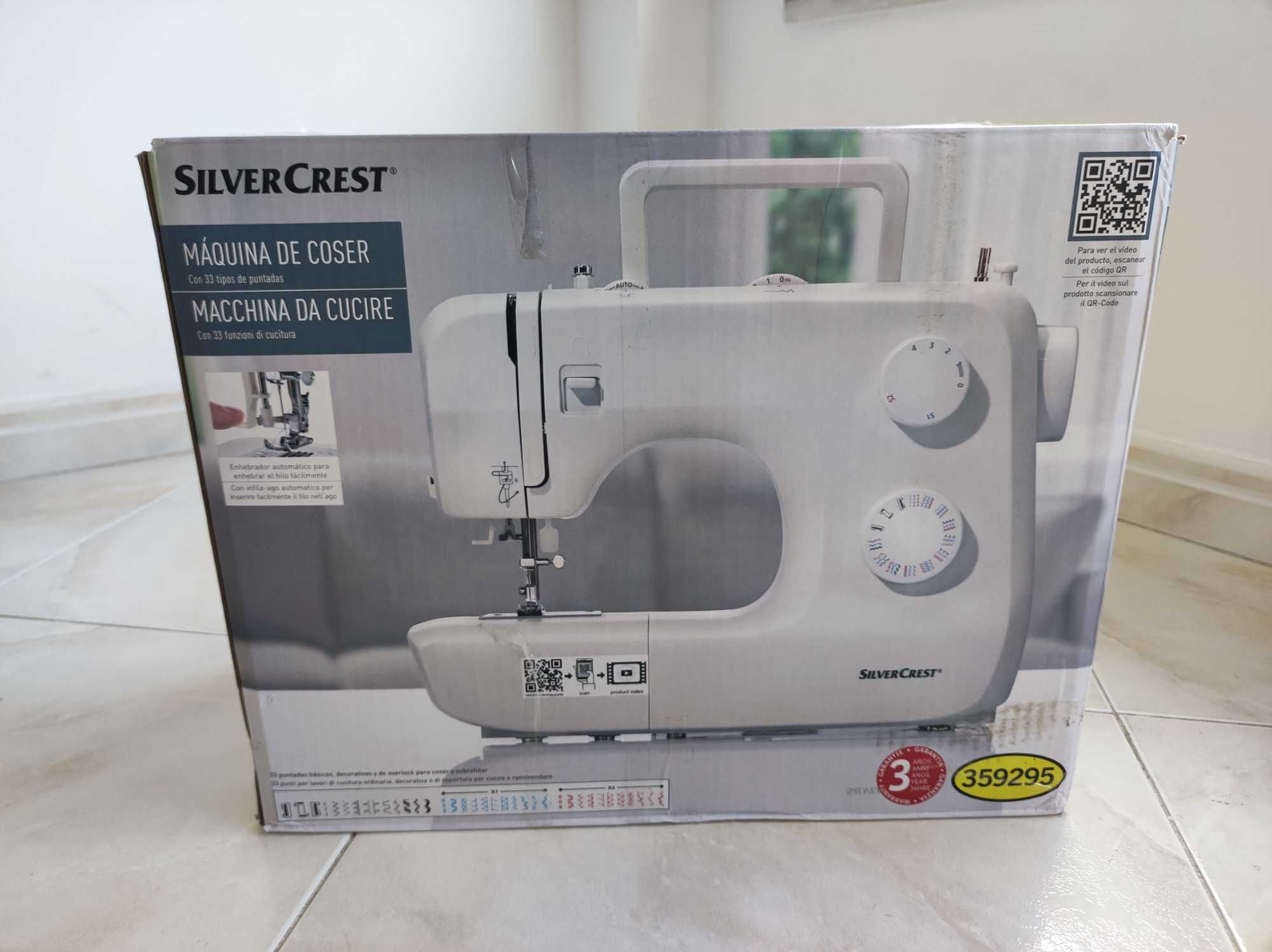 Máquina de Costura SilverCrest SNM 33 C1 - Como Nova
