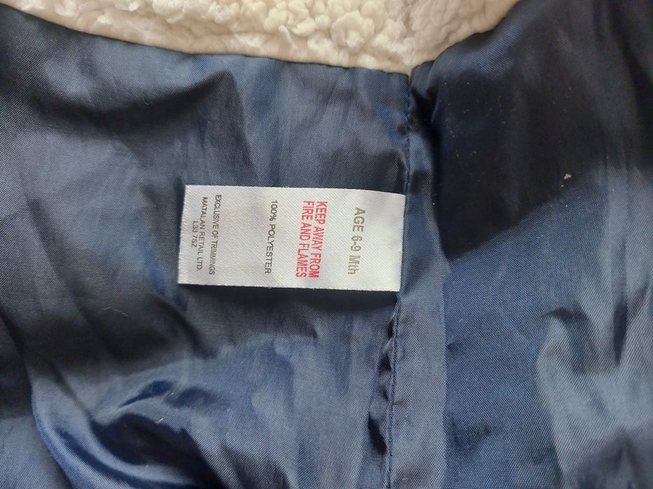 Демісезонний комбінезон Matalan синій розмір 74 (6- 9 міс)