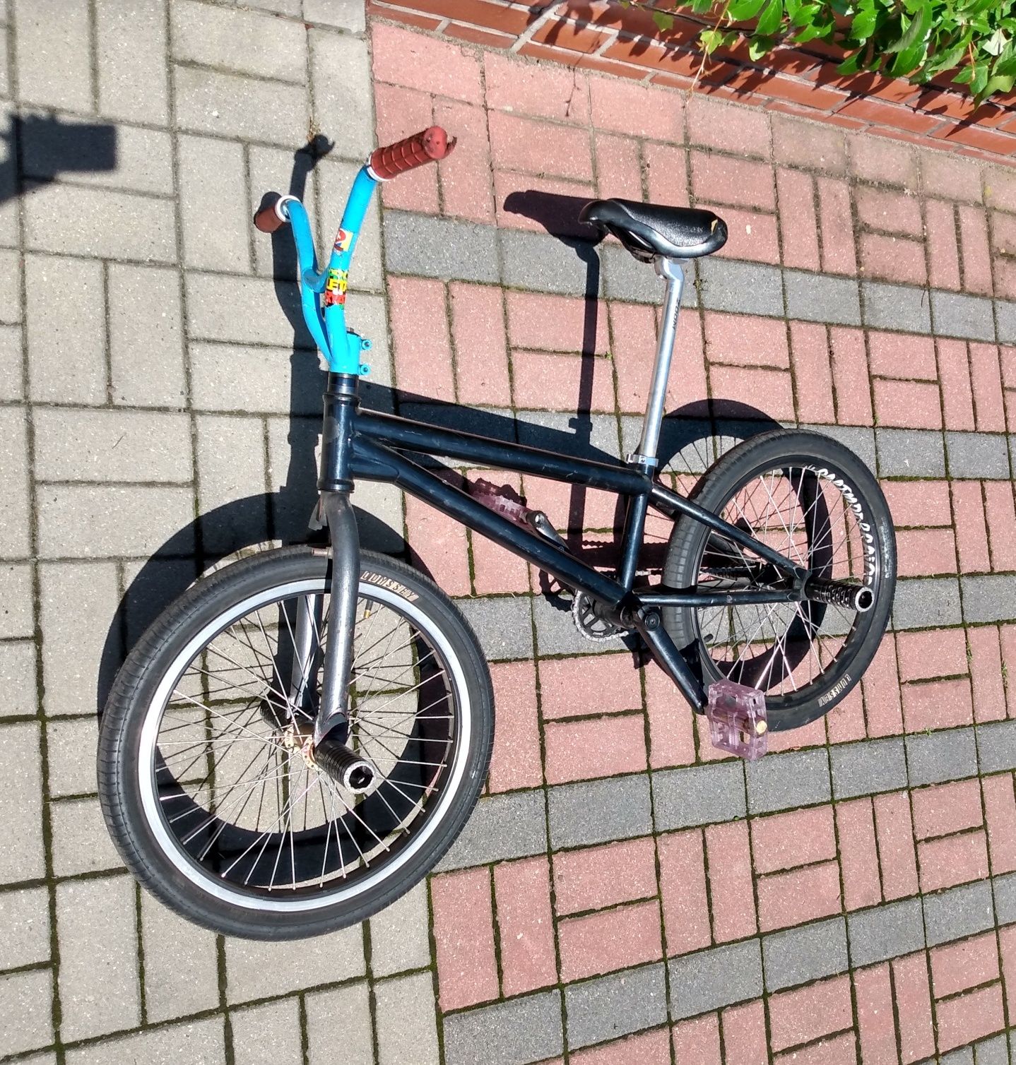 BMX flatland freecoaster, widelec 0, kierownica 0