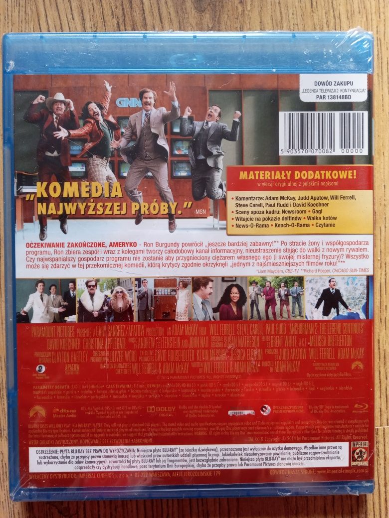Legenda telewizji 2 bluray nowy folia