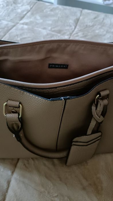 Mala Elegante Bege -Como Nova