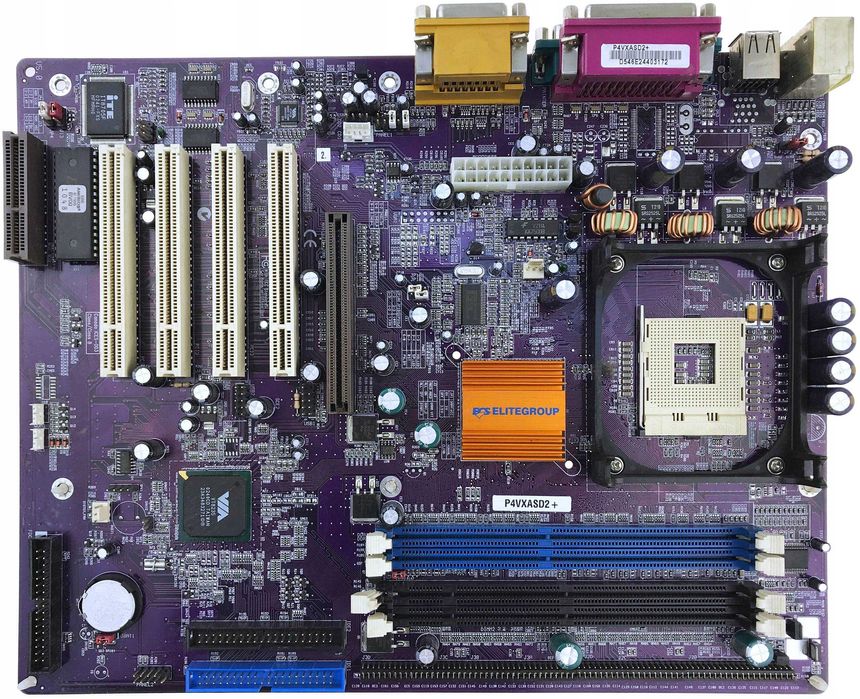 Motherboard ECS P4VXASD2+ (skt478 - P4 - SDR/DDR), Celeron 2.5Ghz