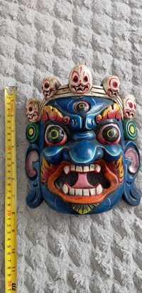 Maska drewniana Tybet
