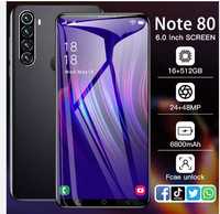 Дешевий Note80 5G смартфон 512 + 4 ГБ 10 ядер