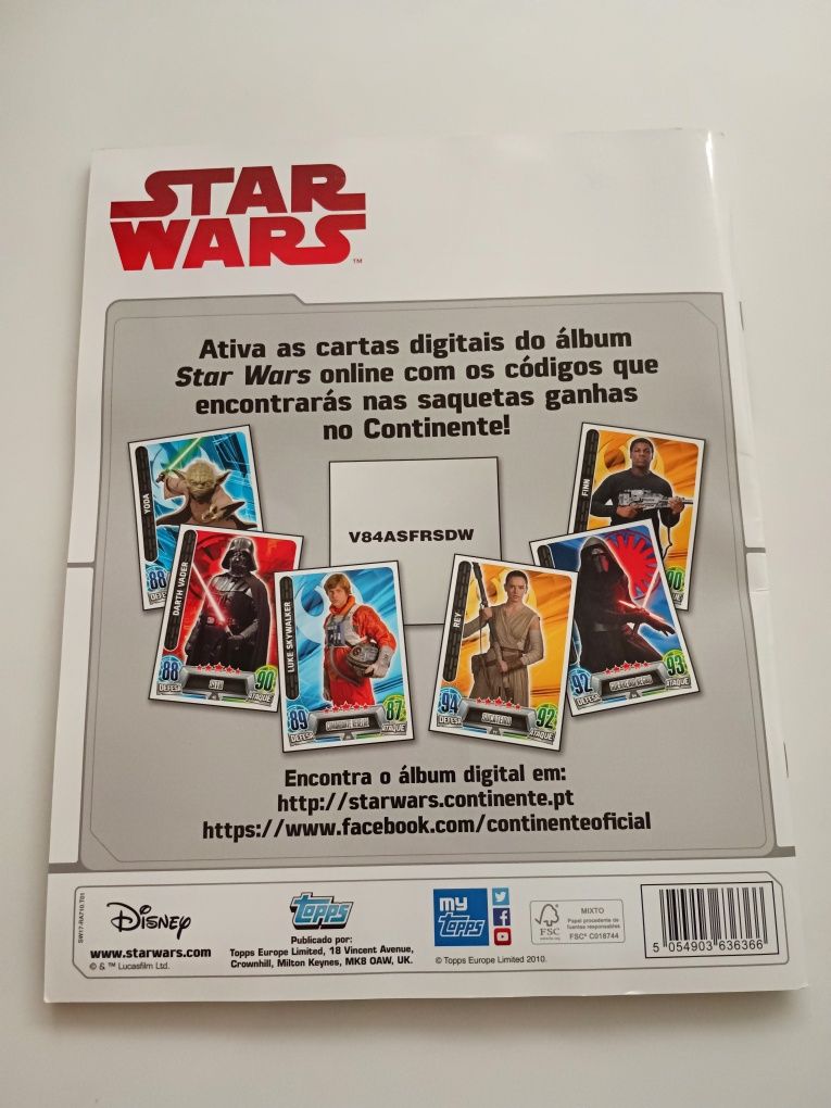 Cardeneta Star Wars Continente (completa)