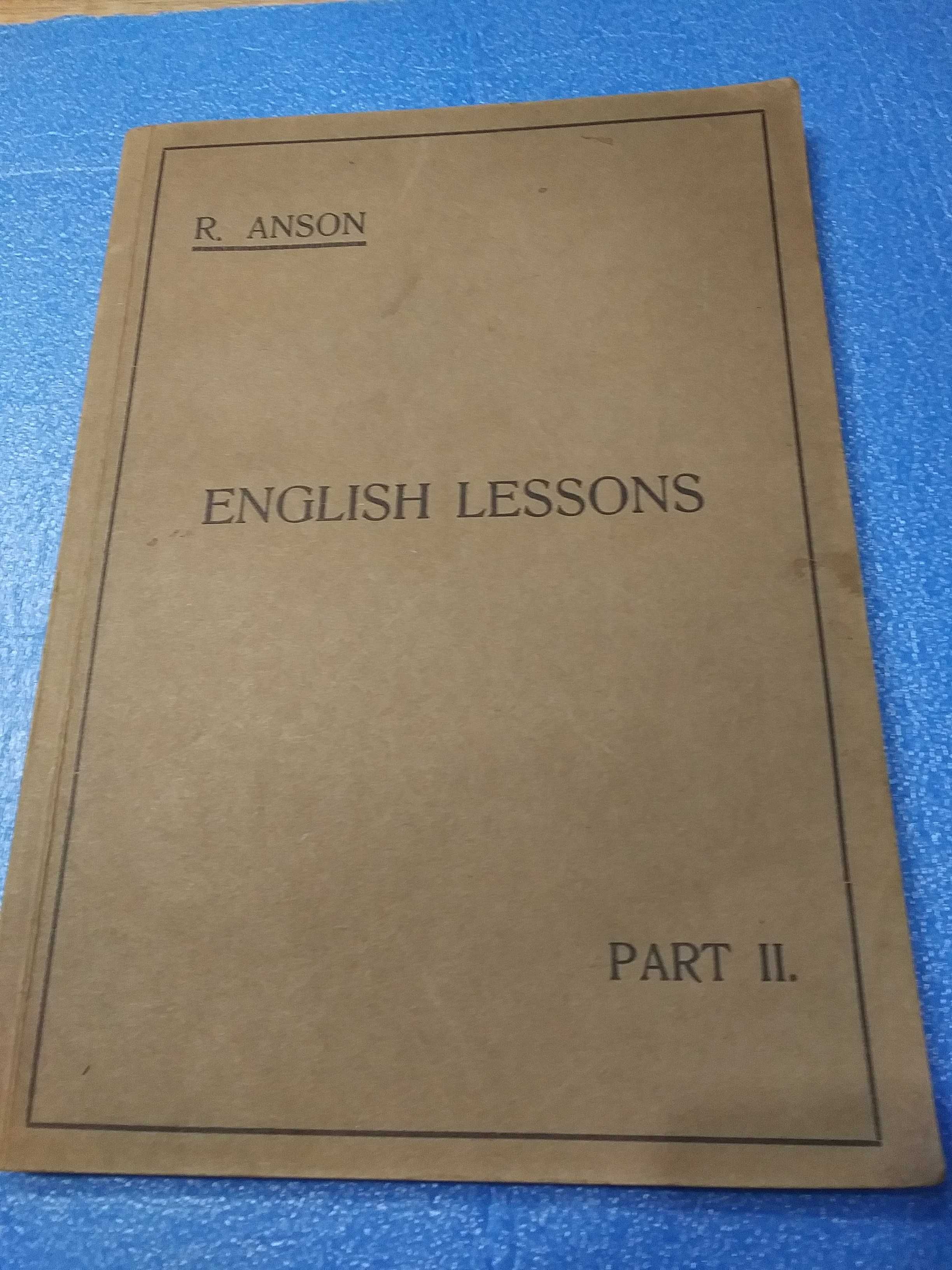 Stara książka podręcznik do nauki języka angielskiego English Lessons