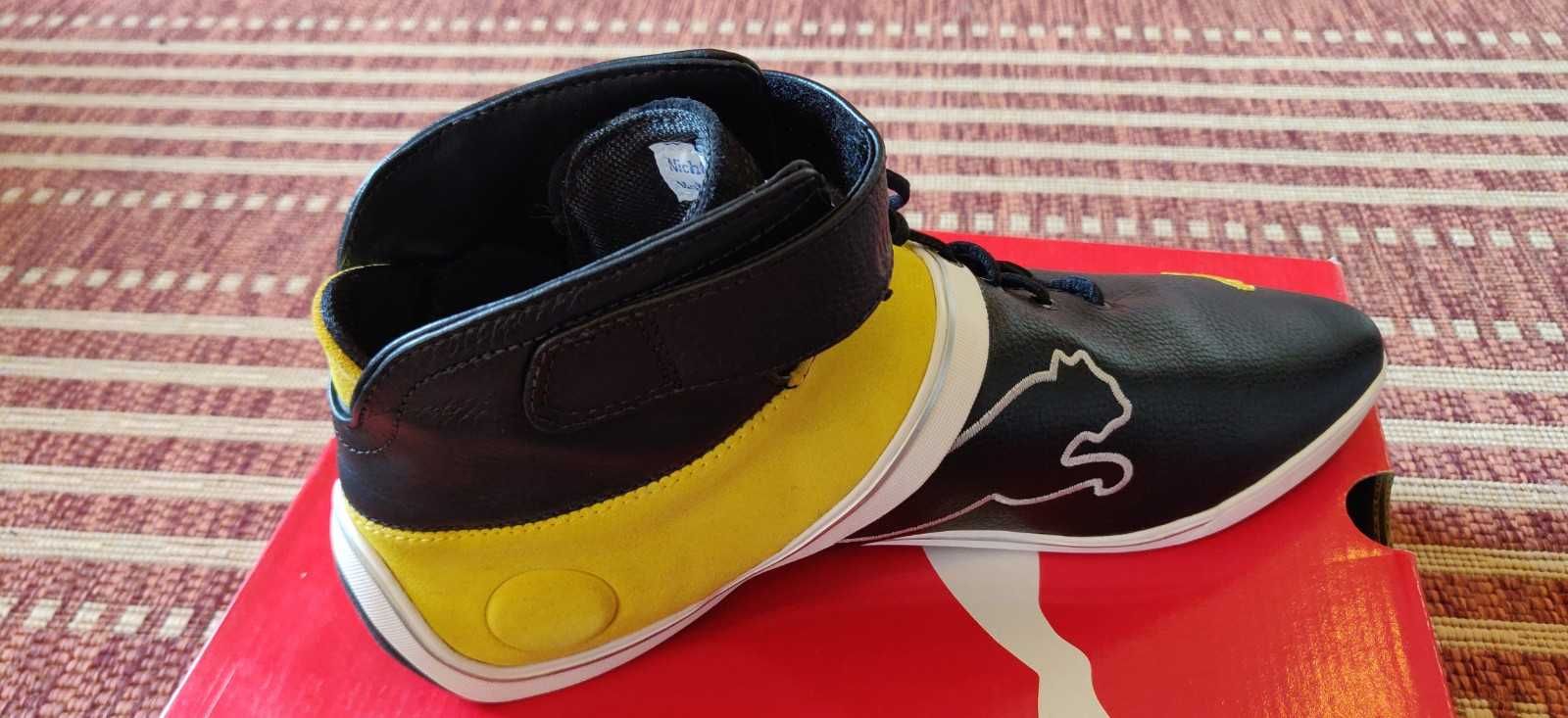 Sapatilhas PUMA Future Cat Remix Mid Pretas Amarelo 44