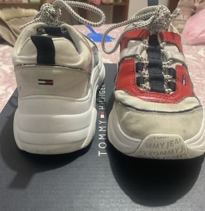 Sapatilhas mulher “Tommy Hilfiger” tamanho 37 vermelho/azul escuro