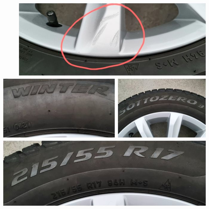 Koła Zimowe Alu 17" VW Passat B8 T-Roc Touran II 5x112 Oryginalne