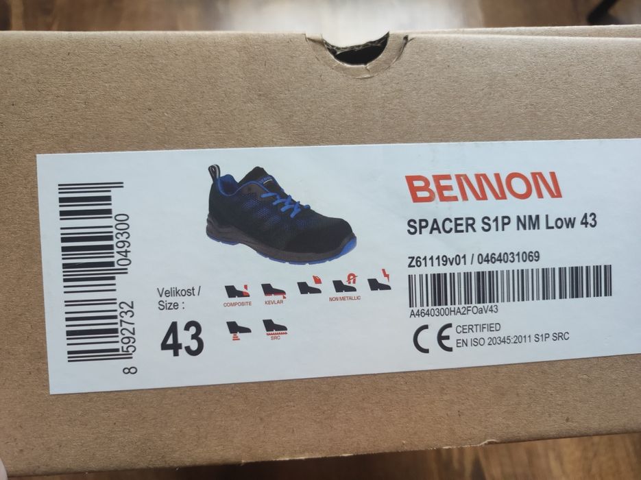 Buty półbuty robocze Bennon lekkie 43