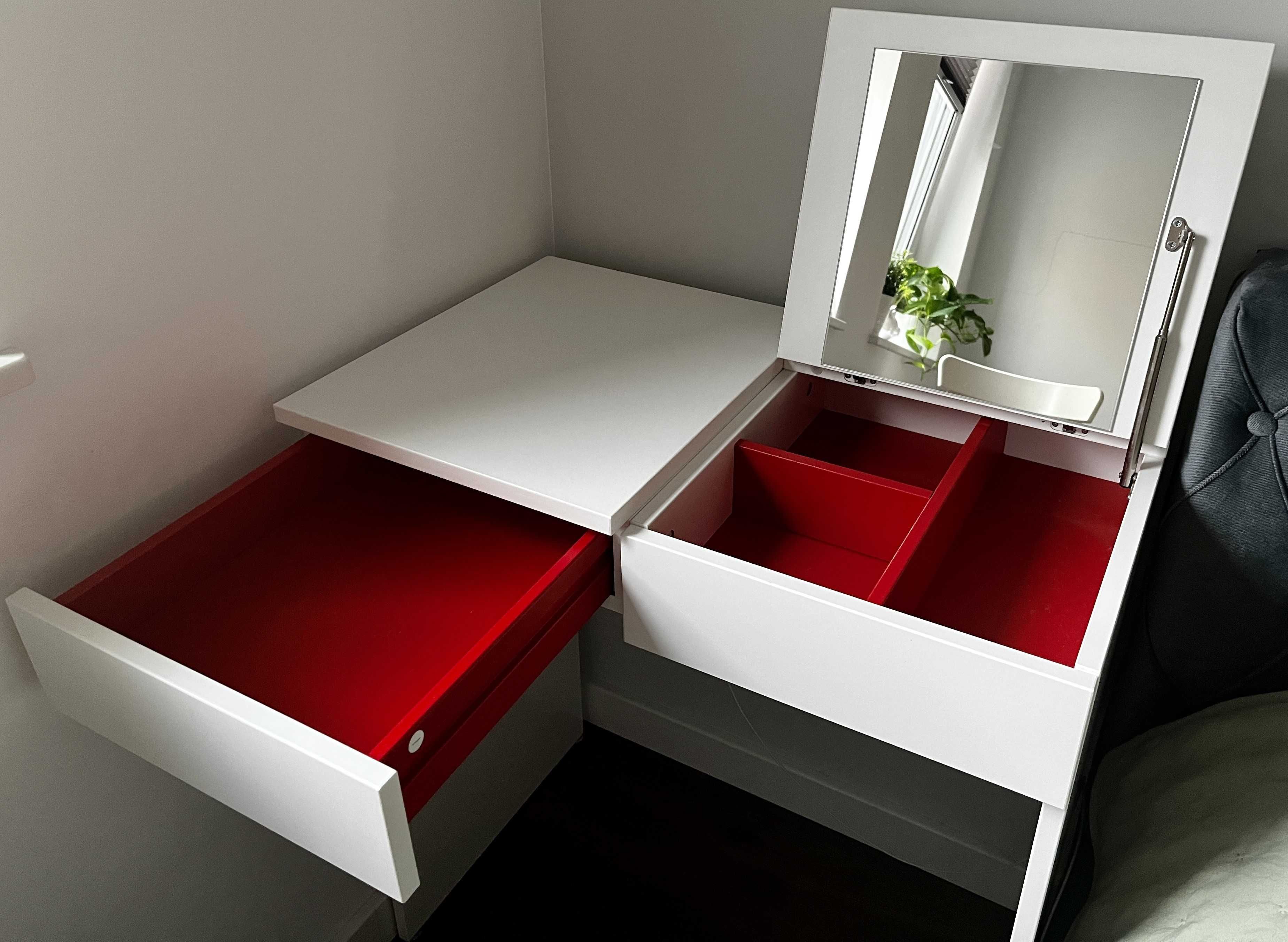 Toaletka Ikea BRIMNES ze stołkiem Ikea TINIUS w bardzo dobrym stanie!!