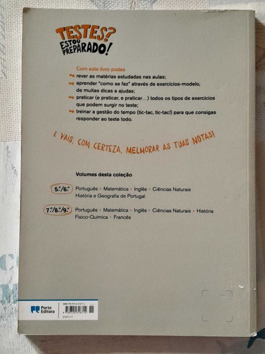 Testes? Estou Preparado! Português 8⁰ ano - como NOVO!