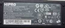 Блок питания Hipro 19V 3.42A HP-A0652R3B, адаптер