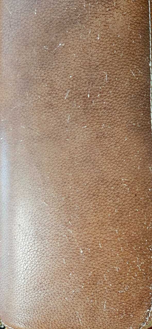 Kanapa skórzana - twarda, ciężka, skóra naturalna, używana
