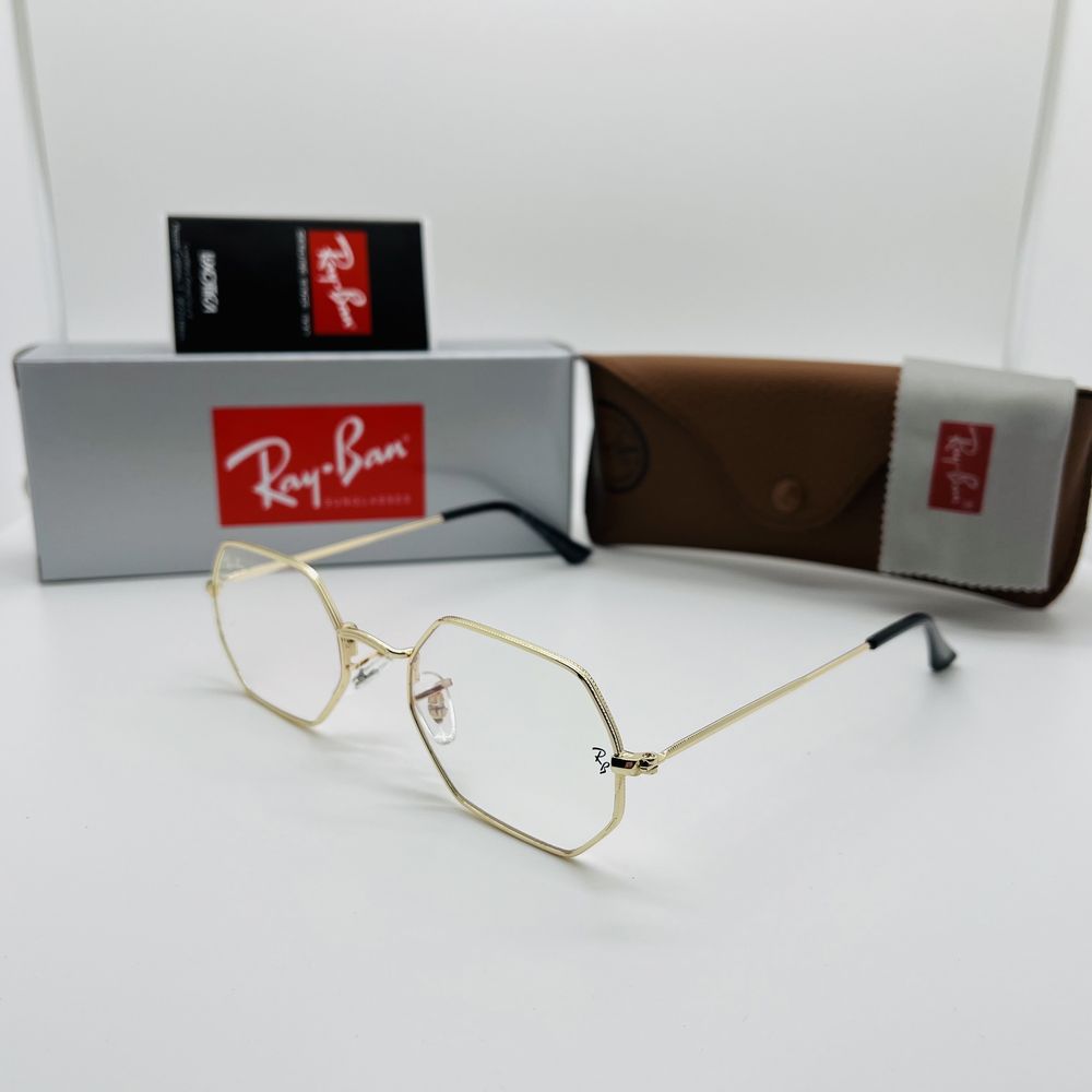 Очки для стиля, имиджа|Оправа Ray Ban Octagonal 3556 Gold