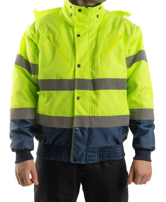 СпецОдяг Світловідбиваюча куртка 3-в-1 демісезонна 2 3xl для Водіїв