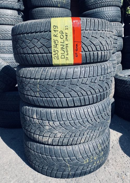 235 45 19 dunlop winter зима 4 штуки протектор 75/80%