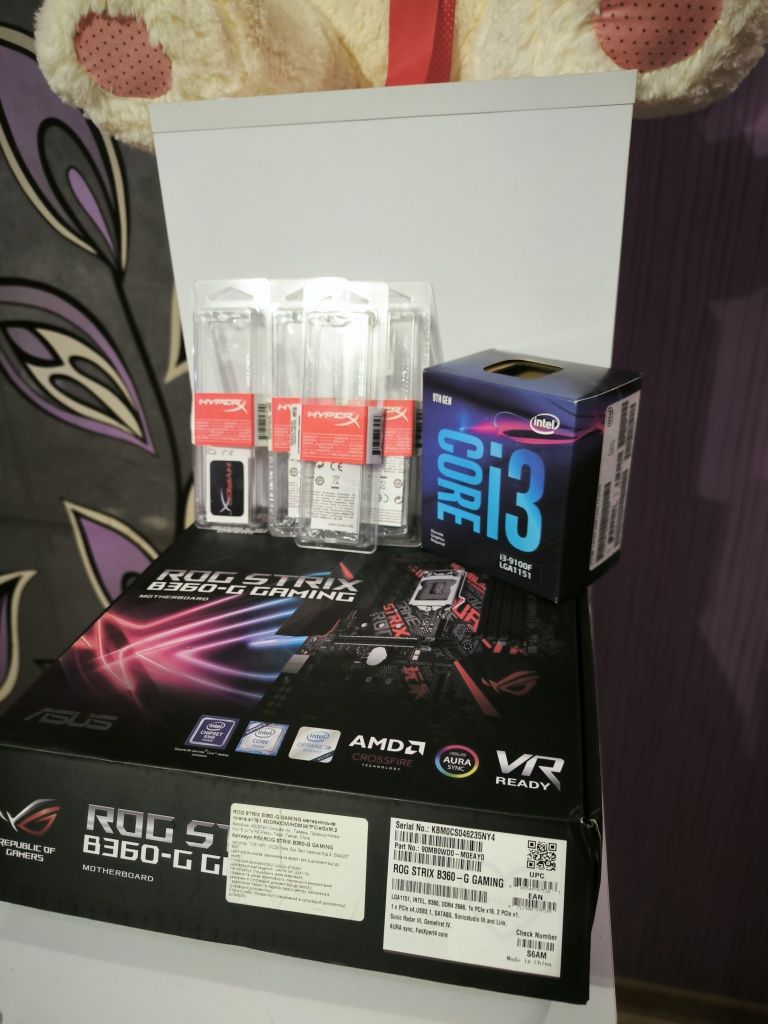 Комплект 32GB RAM, ROG Strix B360G