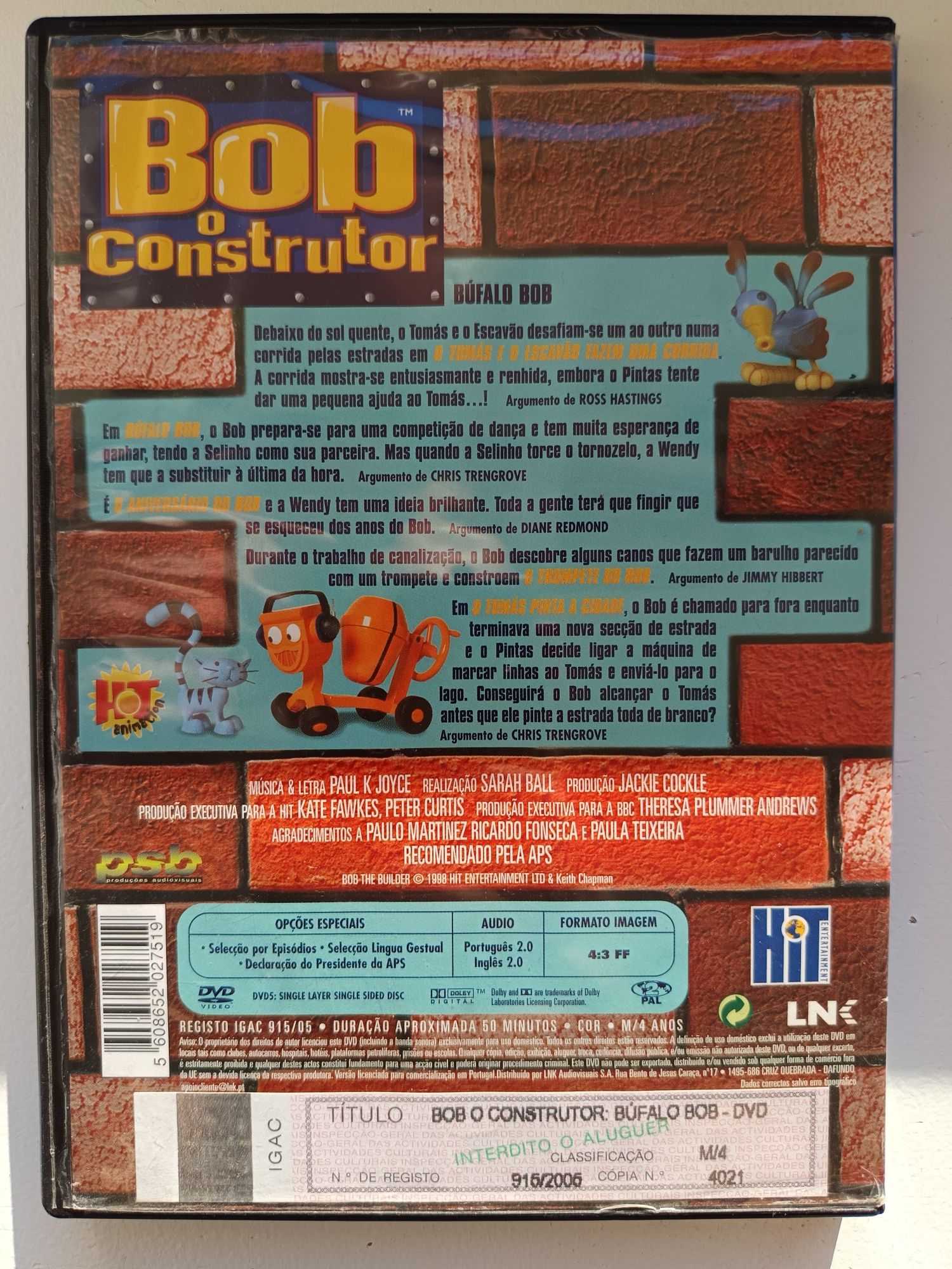 DVD bob o construtor