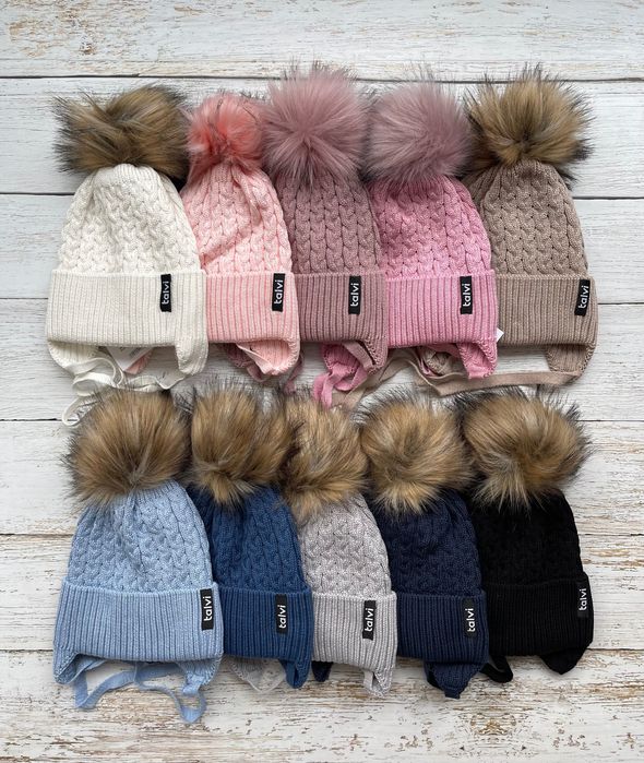 Дитяча зимова шапка 1-2 роки