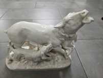 Figura porcelanowa 2 łanie