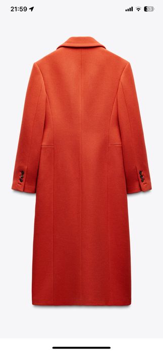 Plaszcz zara pomaranczowy XS 749 zl okazja !