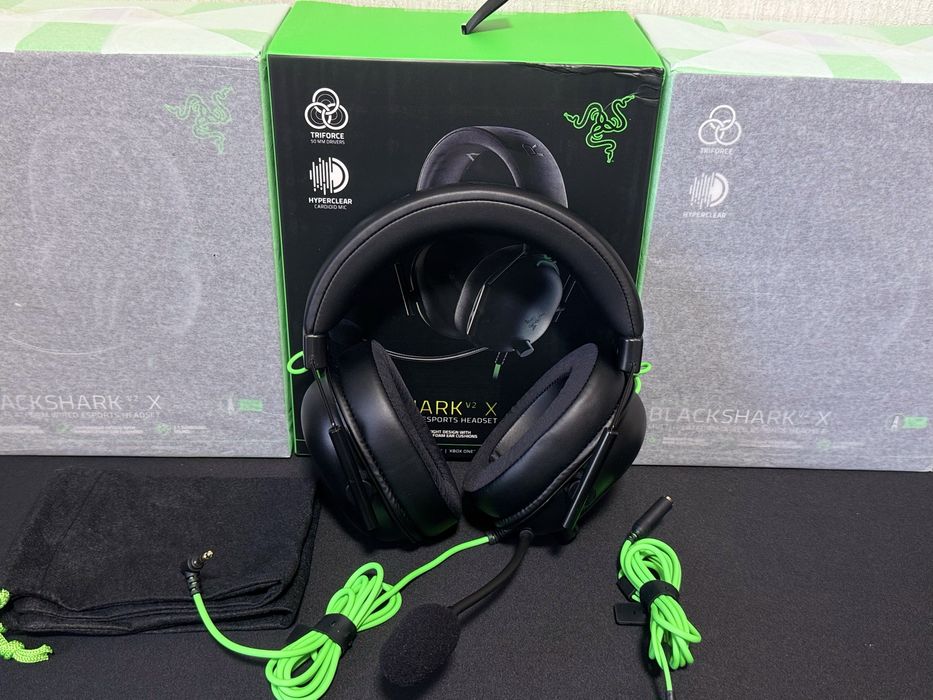 Гарантія‼️ Razer Blackshark V2 X ігрові навушники проводні геймерські