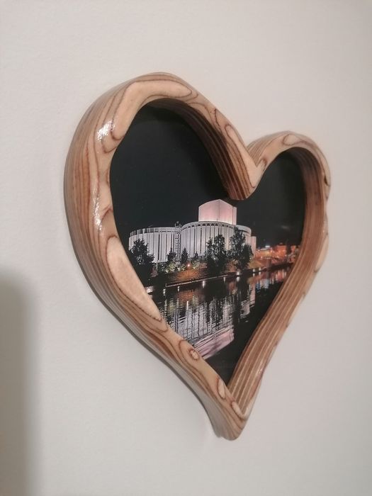 Ramka na zdjecia w ksztalcie  serca
