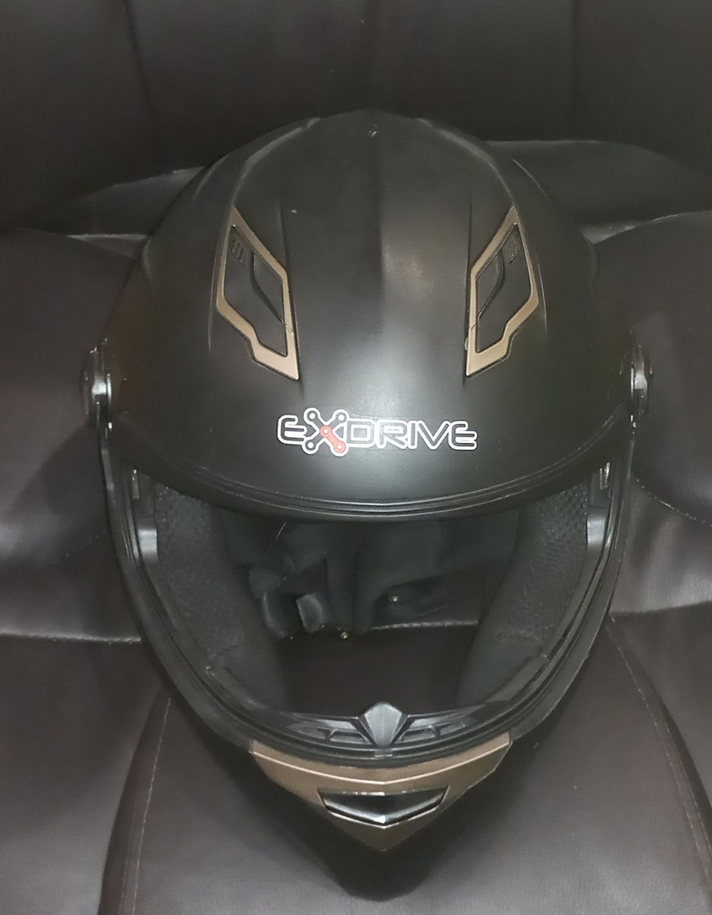 Мотошолом EXdrive EX-09 Matt Black розмір L