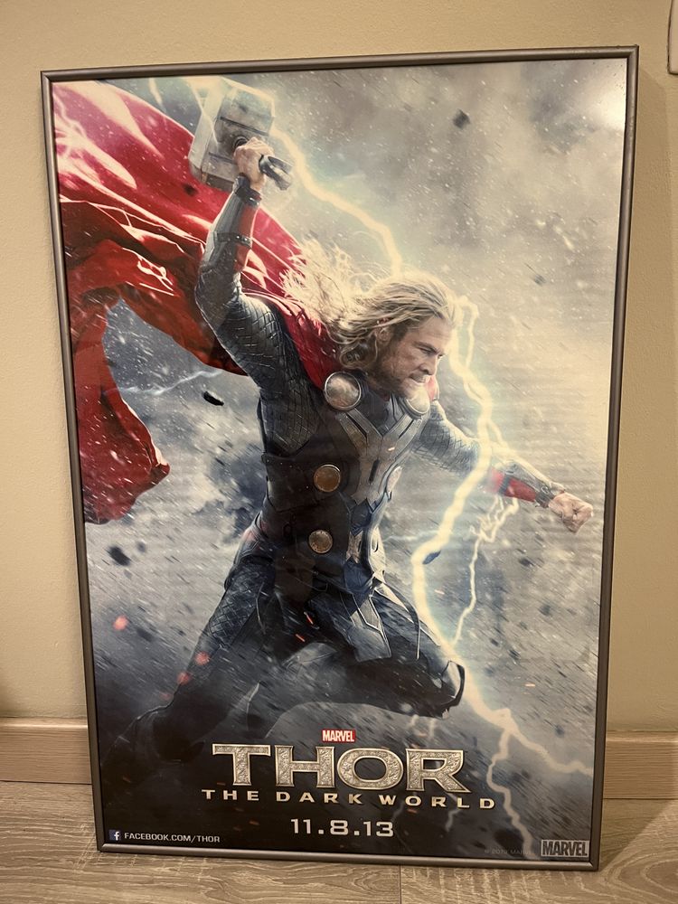 Quadro Marvel Thor como novo