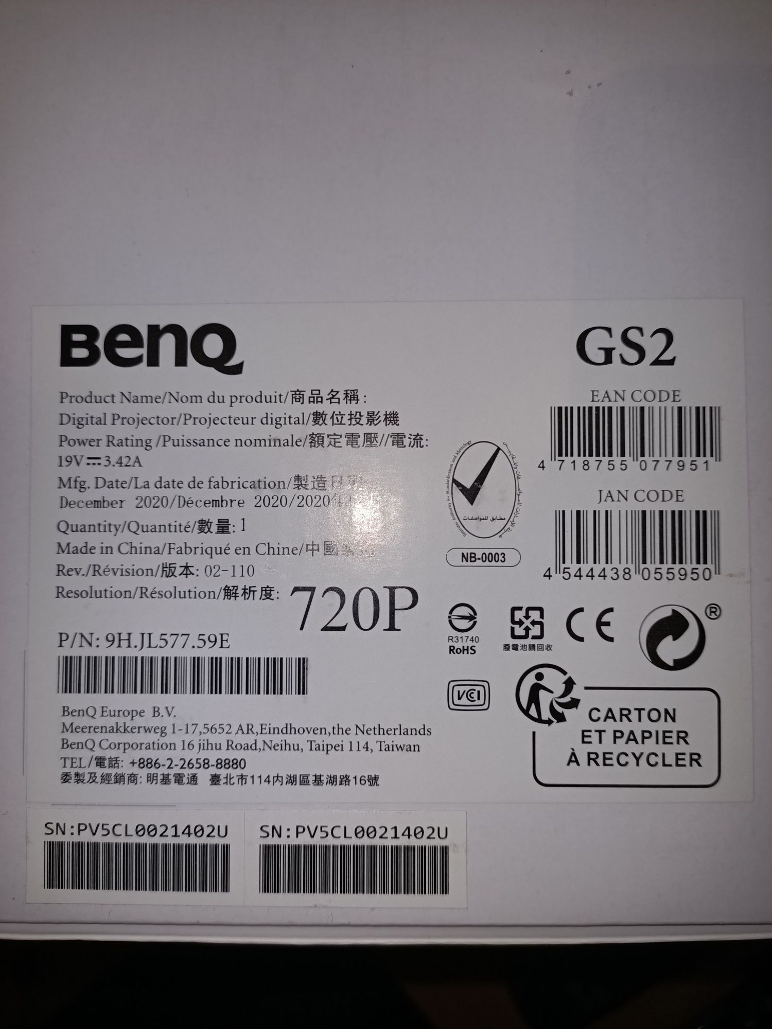 Projektor BenQ GS2