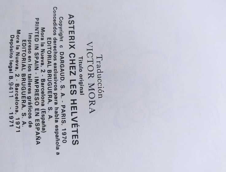 Astérix (antigos) em francês (1) e espanhol (3)