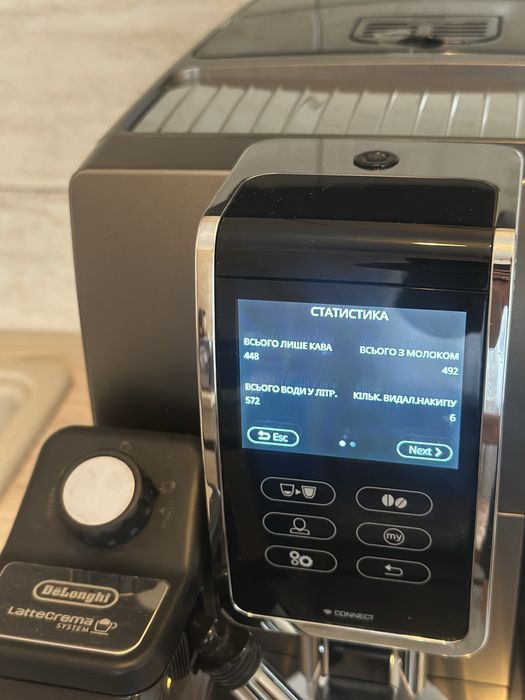 Кавомашина Delonghi Dinamica Plus  стан нової кавомолка  Delonghi