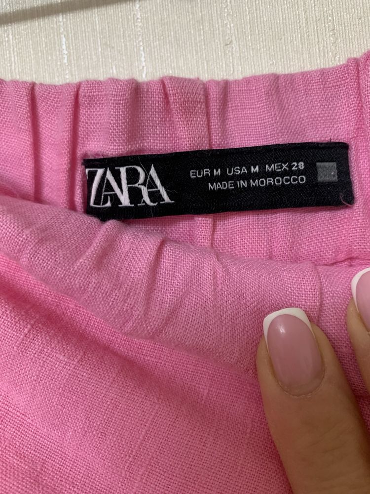 Zara, Shein брюки палаццо лен атлас