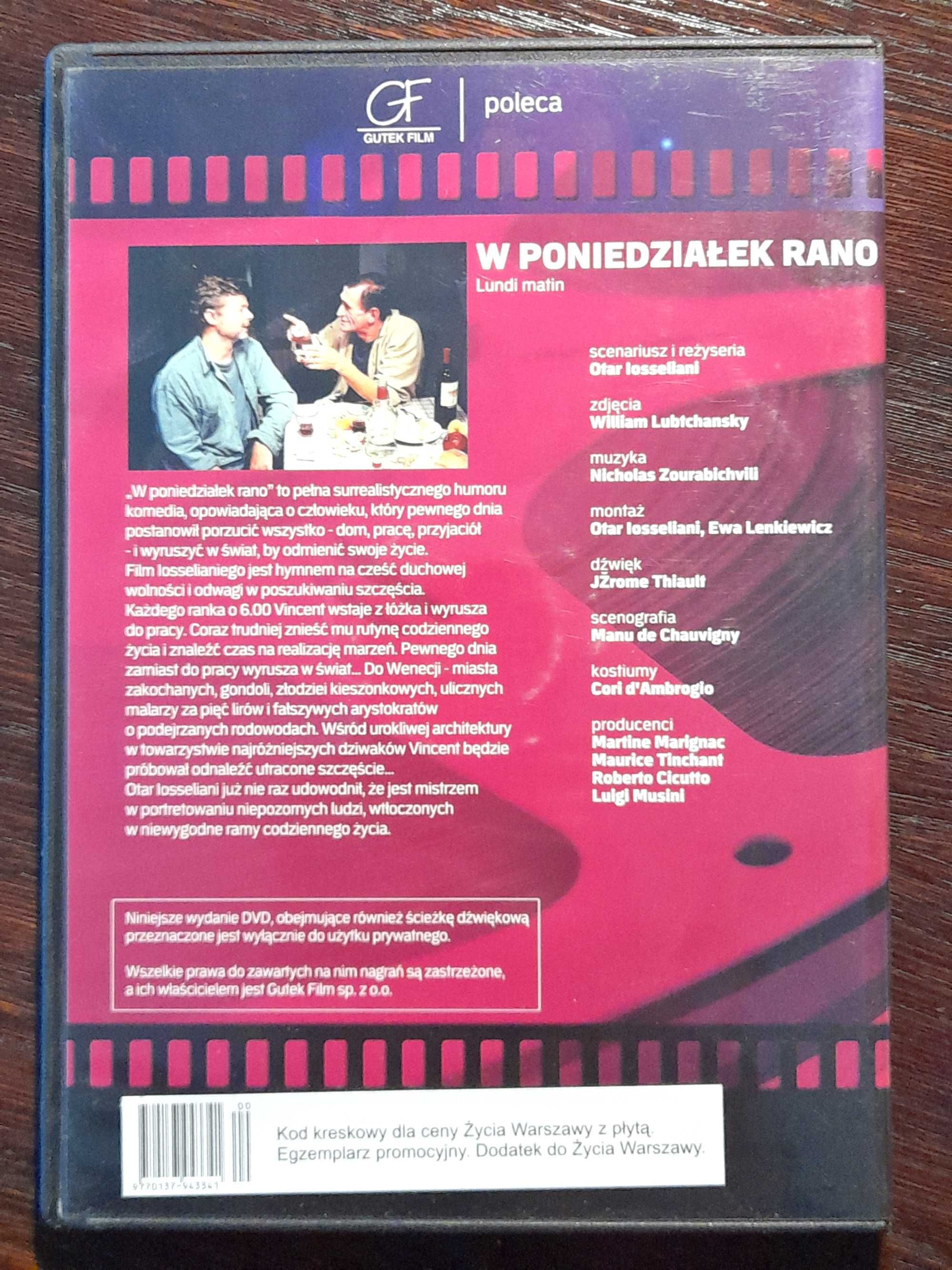 W poniedziałek rano - film DVD - Otar Ioseliani